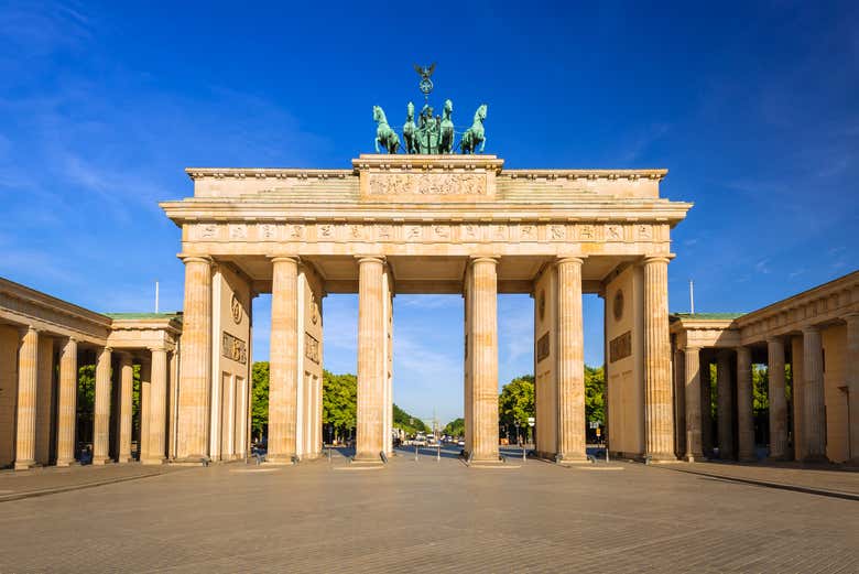 See the Brandenburg Gate in Berlin